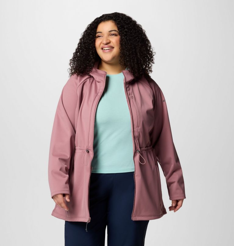 Women's Flora Park II Softshell Jacket - Plus Size, Color: Fig, image 6