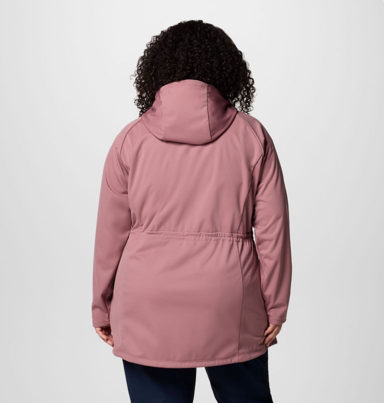 Women's Flora Park II Softshell Jacket - Plus Size, Color: Fig, image 2