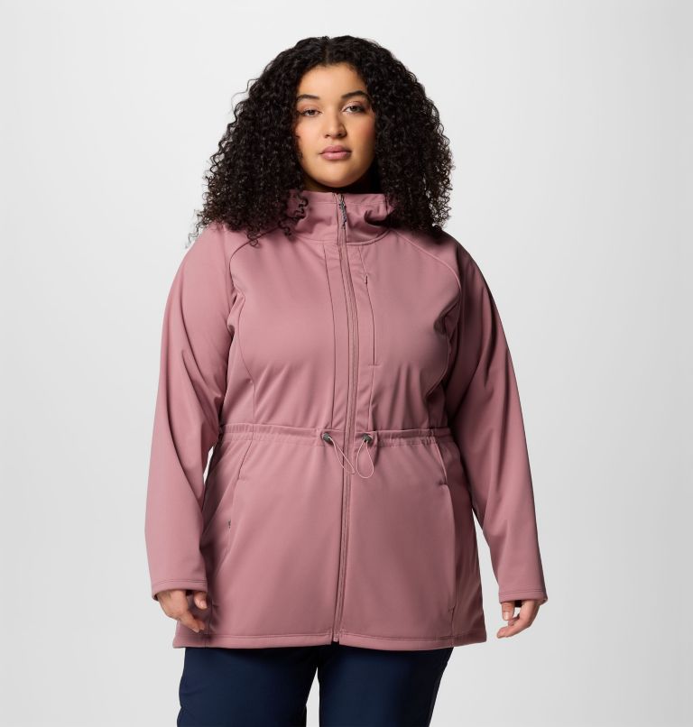Women's Flora Park II Softshell Jacket - Plus Size, Color: Fig, image 1