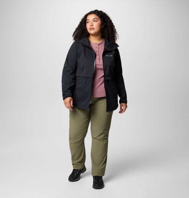 Women's Canyon Meadows II Softshell Jacket - Plus Size, Color: Black, image 3