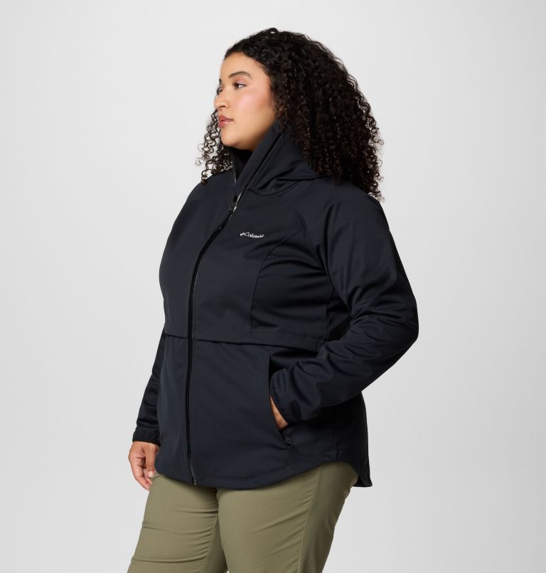 Women's Canyon Meadows II Softshell Jacket - Plus Size, Color: Black, image 4