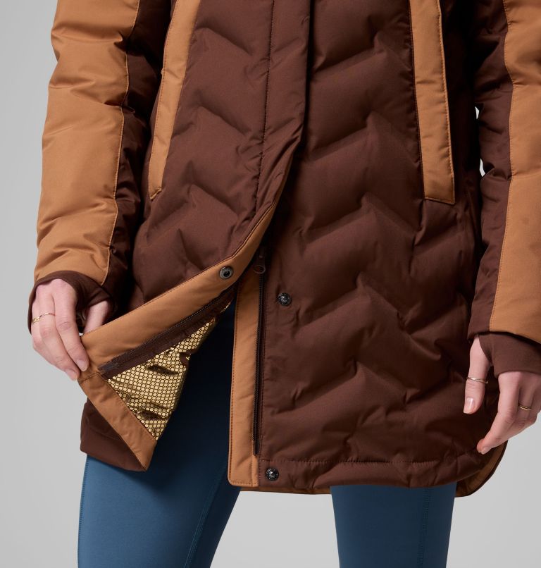 Women's Mountain Croo III Mid Down Jacket, Color: Tobacco, Camel Brown, image 8