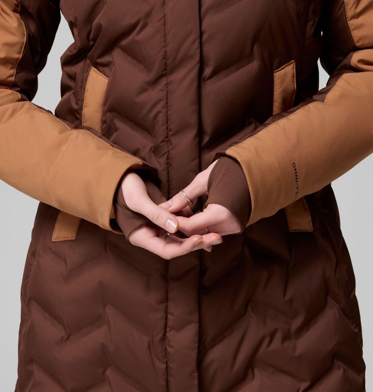 Women's Mountain Croo III Mid Down Jacket, Color: Tobacco, Camel Brown, image 9