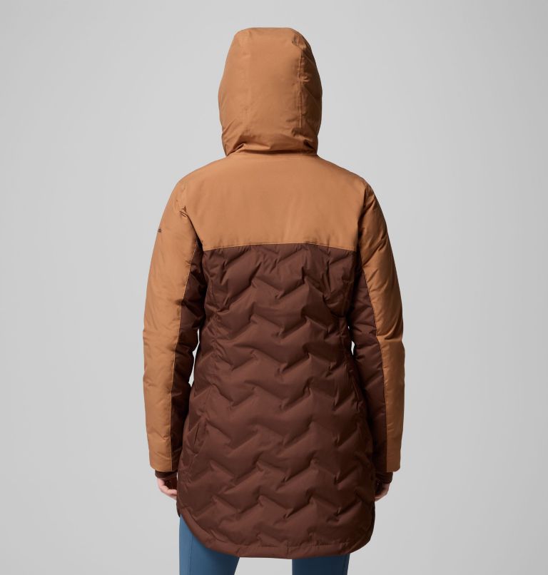 Women's Mountain Croo III Mid Down Jacket, Color: Tobacco, Camel Brown, image 3