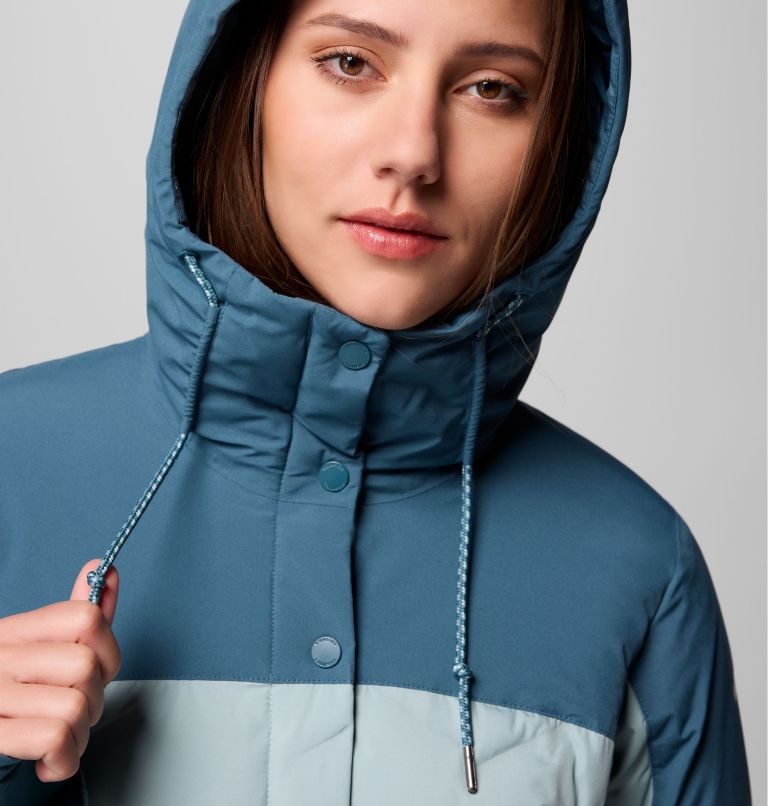 Women's Mountain Croo III Mid Down Jacket, Color: Crushed Blue, Everblue, image 6