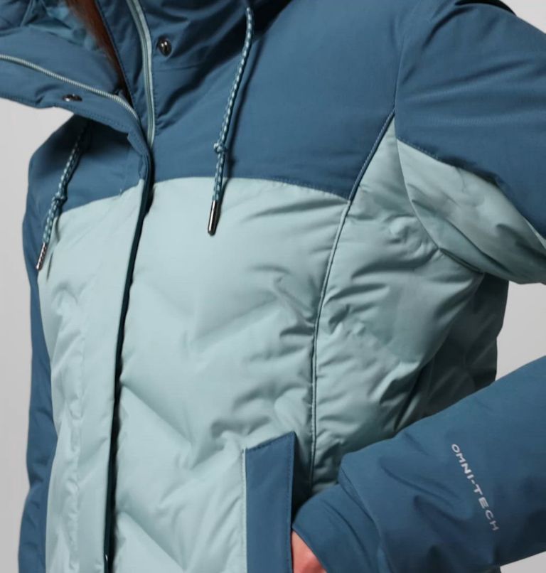 Women's Mountain Croo III Mid Down Jacket, Color: Crushed Blue, Everblue