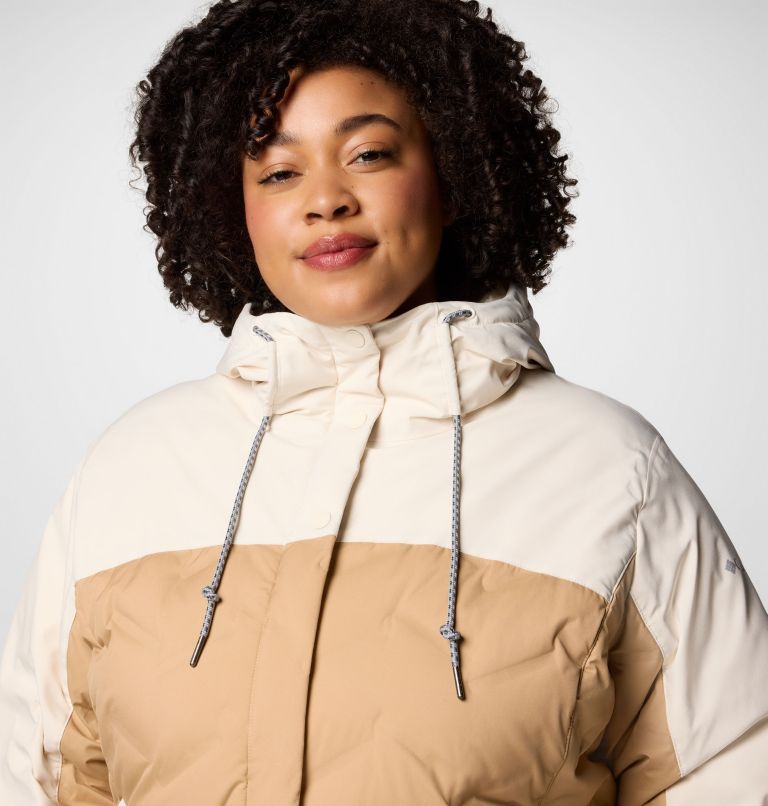Women's Mountain Croo III Mid Down Jacket - Plus Size, Color: Canoe, Chalk, image 5
