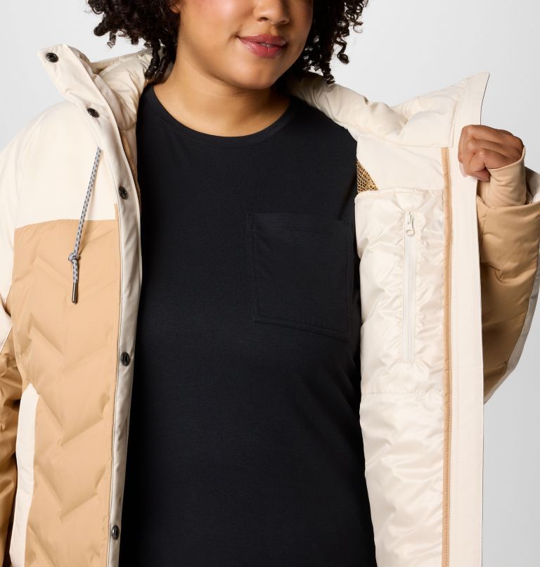 Women's Mountain Croo III Mid Down Jacket - Plus Size, Color: Canoe, Chalk, image 7