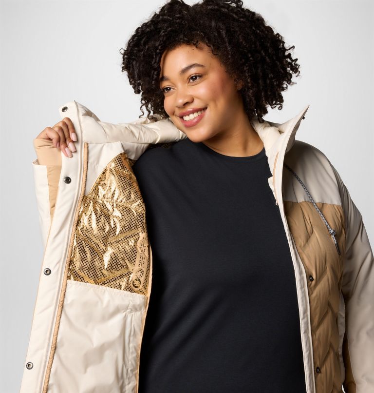 Women's Mountain Croo III Mid Down Jacket - Plus Size, Color: Canoe, Chalk, image 8