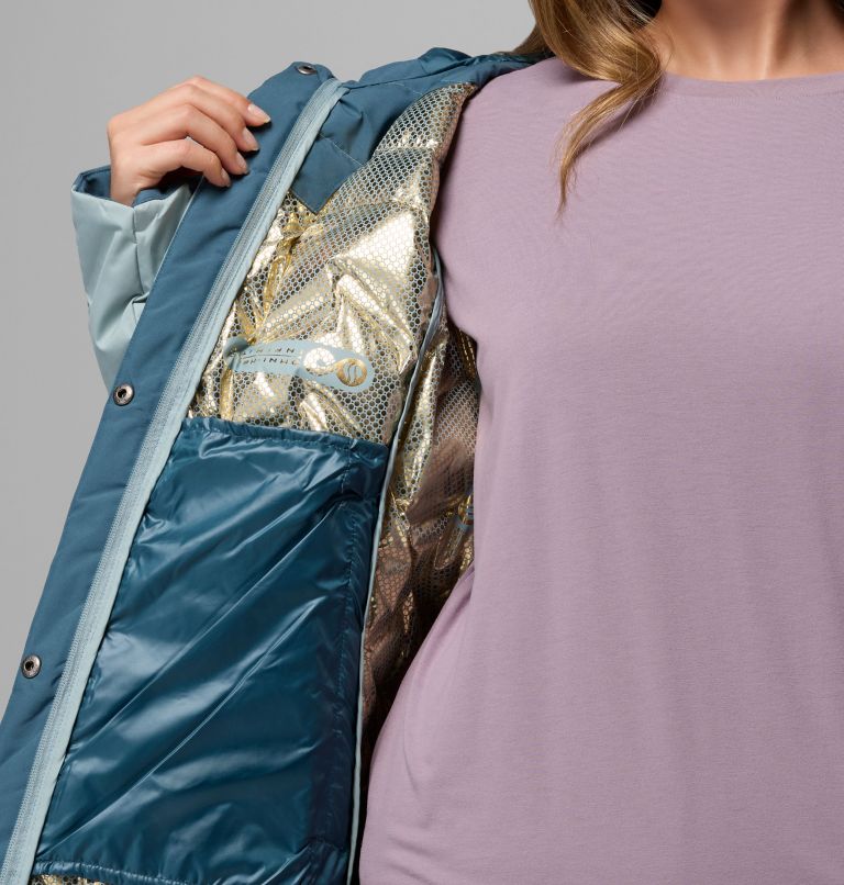 Women's Mountain Croo III Mid Down Jacket - Plus Size, Color: Crushed Blue, Everblue, image 6