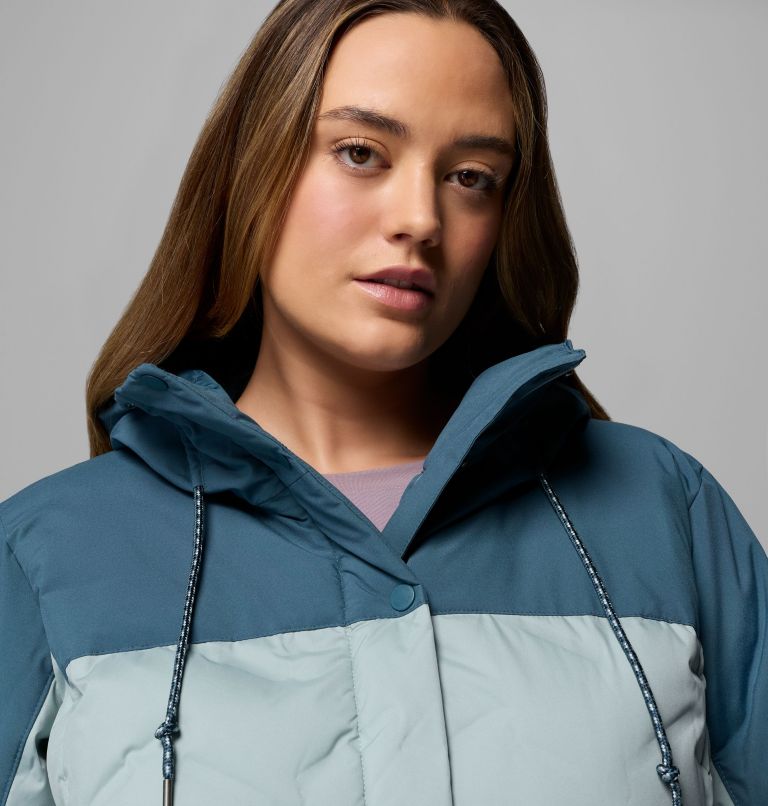 Women's Mountain Croo III Mid Down Jacket - Plus Size, Color: Crushed Blue, Everblue, image 8