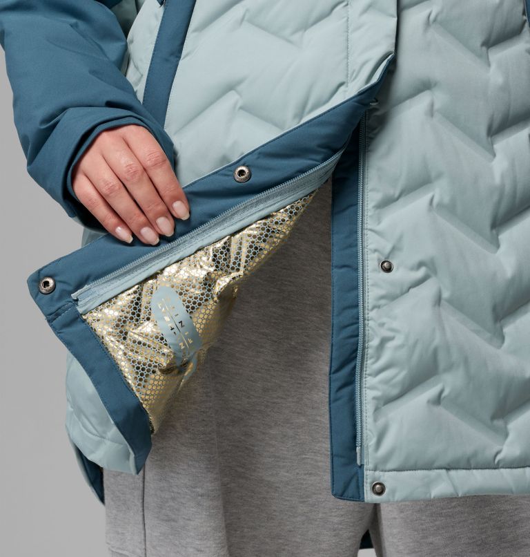 Women's Mountain Croo III Mid Down Jacket - Plus Size, Color: Crushed Blue, Everblue, image 9