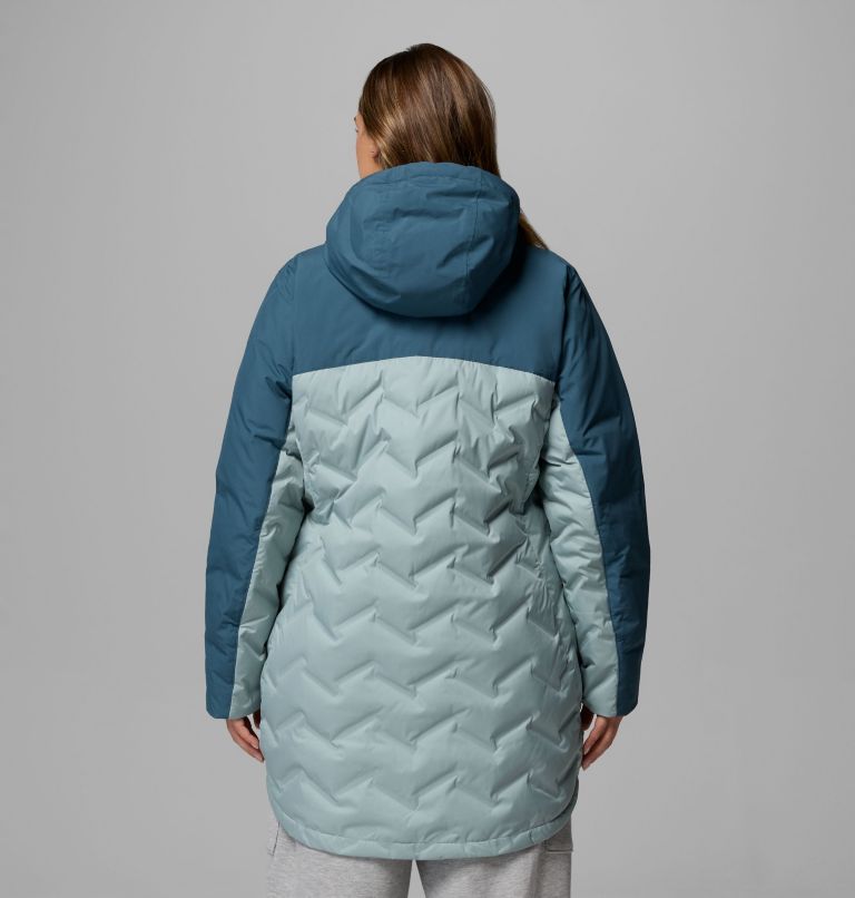 Women's Mountain Croo III Mid Down Jacket - Plus Size, Color: Crushed Blue, Everblue, image 3