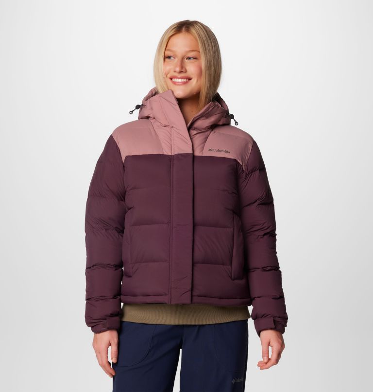 Columbia women's discovery peak iii omni heat hooded puffer jacket on sale