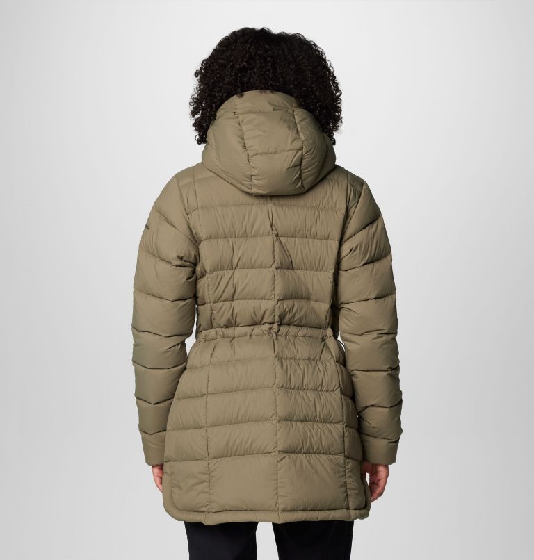 Women's Ardenwood Mid Down Jacket, Color: Stone Green, image 2