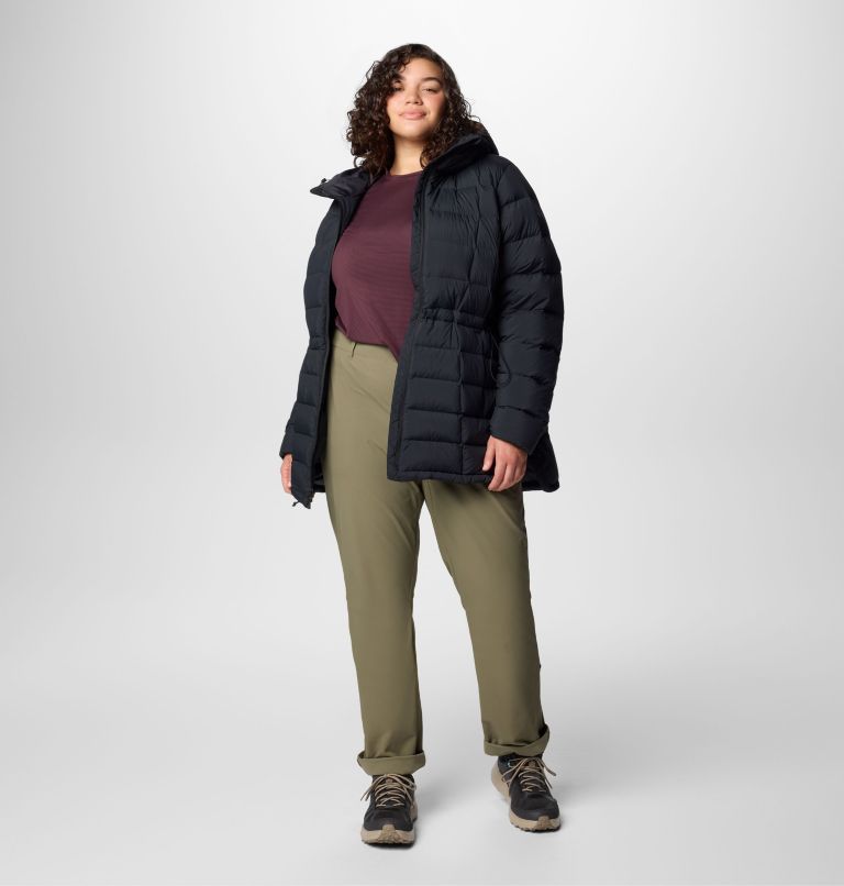 Women's Ardenwood Mid Down Jacket - Plus, Color: Black, image 3