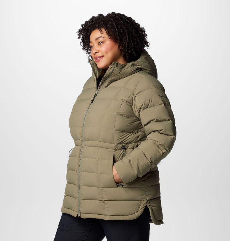 Women's Ardenwood Mid Down Jacket - Plus, Color: Stone Green, image 4