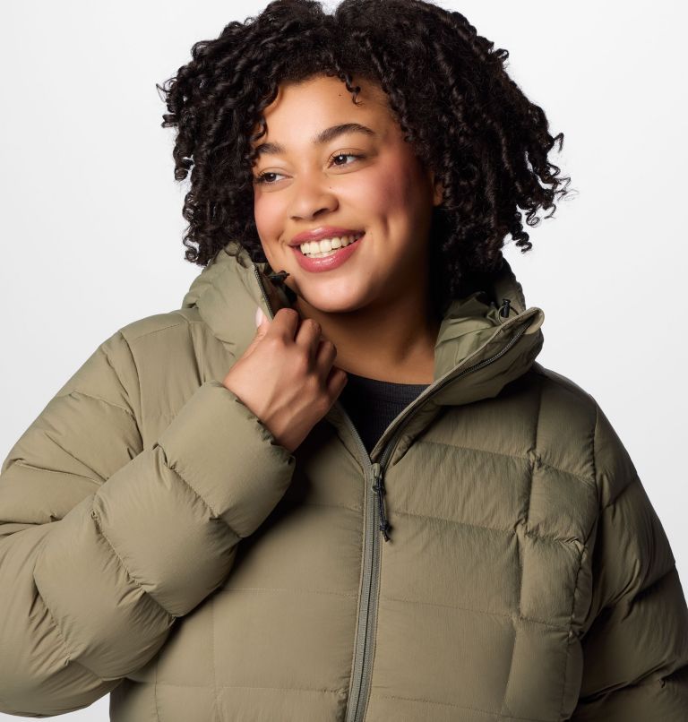 Women's Ardenwood Mid Down Jacket - Plus, Color: Stone Green, image 5