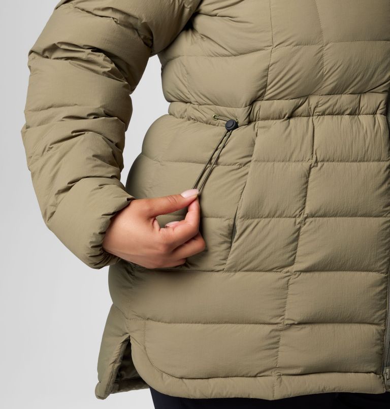 Women's Ardenwood Mid Down Jacket - Plus, Color: Stone Green, image 7