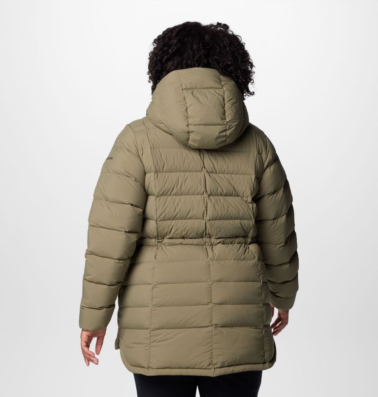 Women's Ardenwood Mid Down Jacket - Plus, Color: Stone Green, image 2