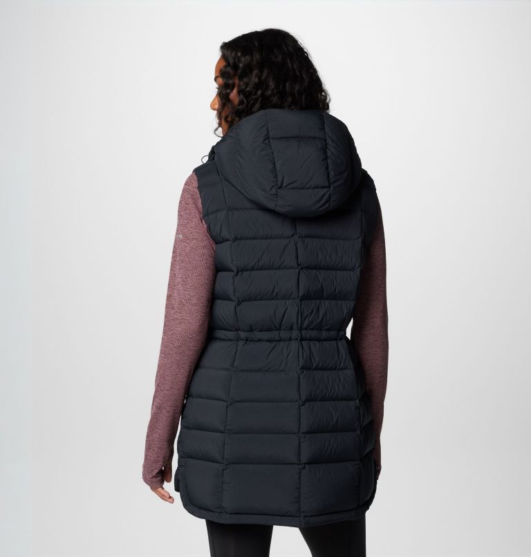 Women's Ardenwood Mid hooded Down Vest, Color: Black, image 2