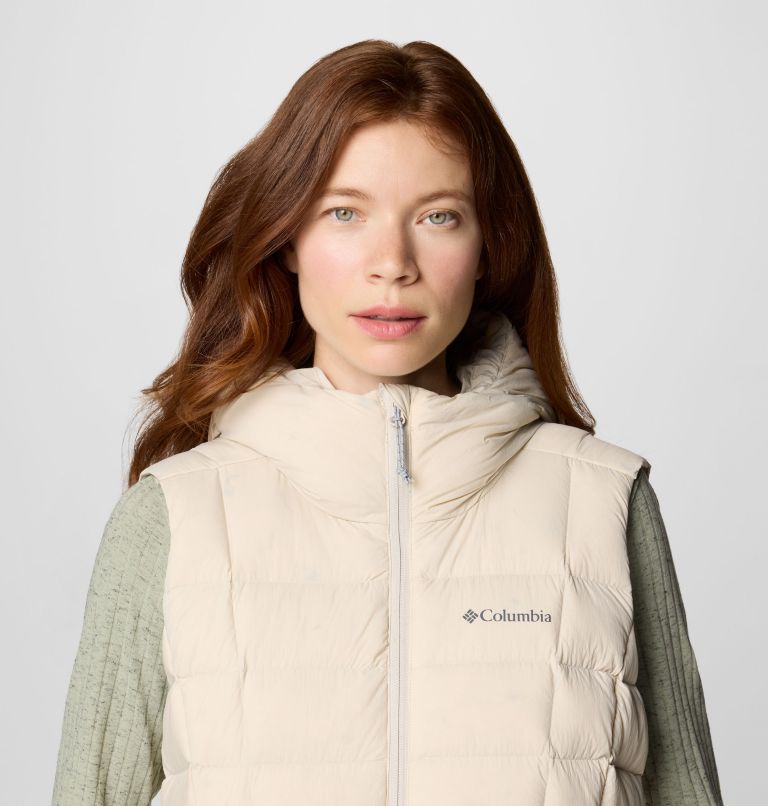 Women's Ardenwood Mid hooded Down Vest, Color: Dark Stone, image 5