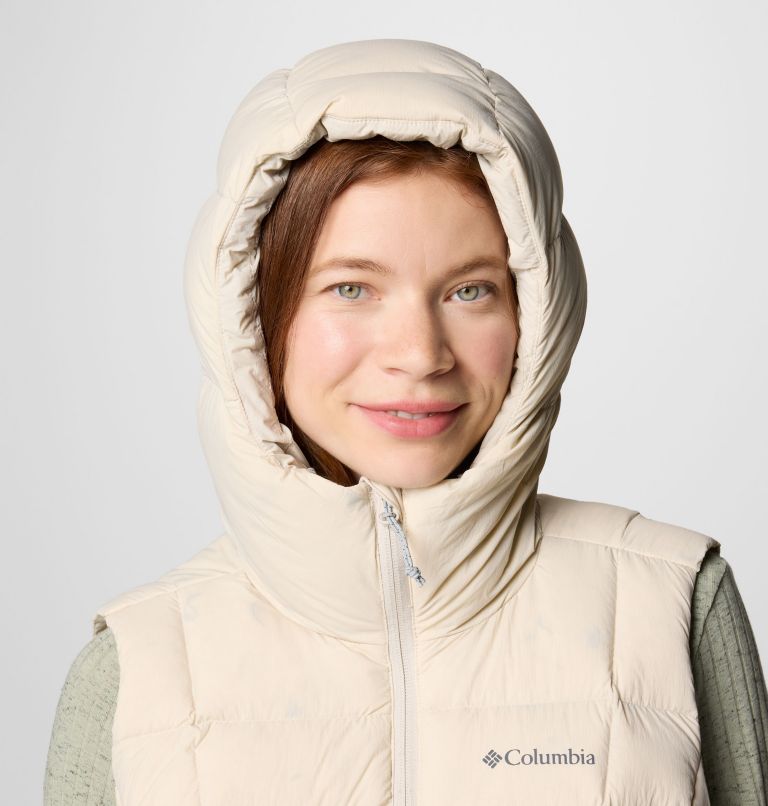 Women's Ardenwood Mid hooded Down Vest, Color: Dark Stone, image 7