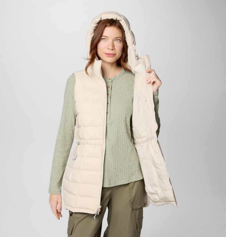 Women's Ardenwood Mid hooded Down Vest, Color: Dark Stone, image 8