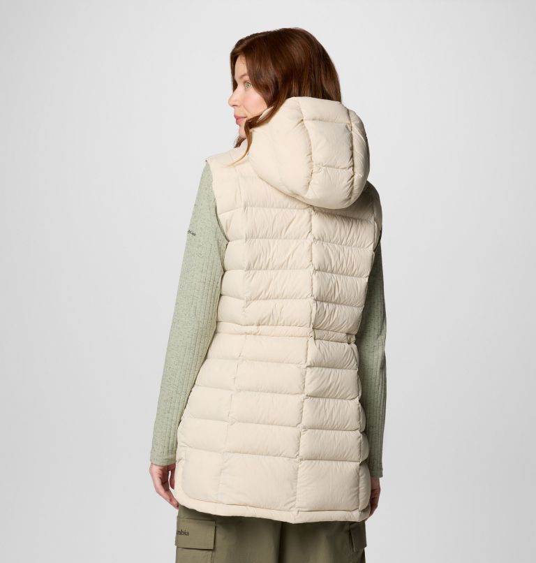 Women's Ardenwood Mid hooded Down Vest, Color: Dark Stone, image 2