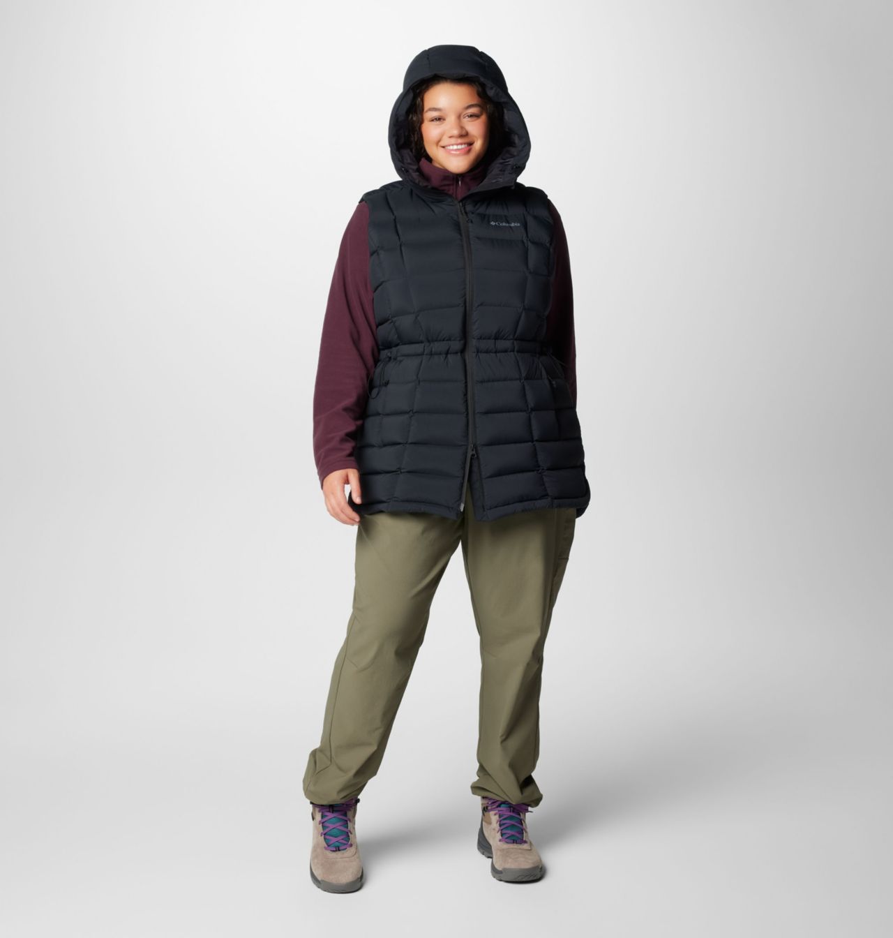 Women's Ardenwood™ Mid Down Hooded Vest - Plus | 010 | 1X 3