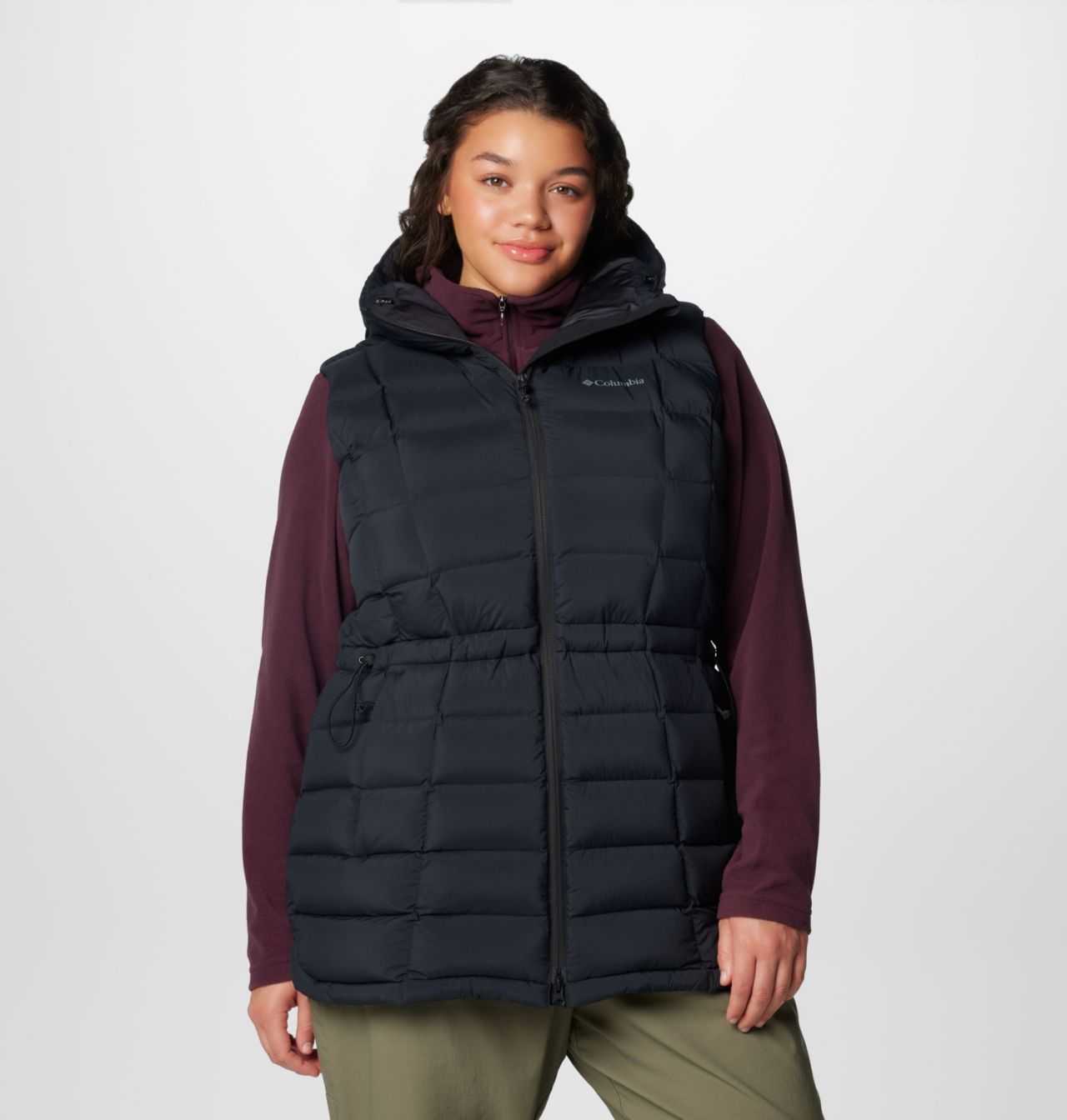 Women's Ardenwood™ Mid Down Hooded Vest - Plus | 010 | 1X 1
