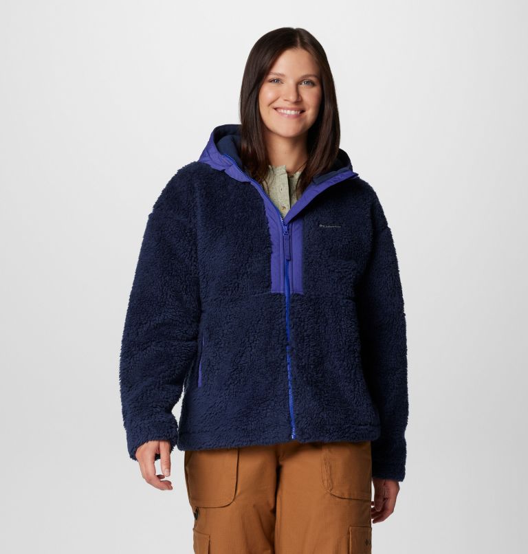 Columbia Women s Boundless Discovery Sherpa Jacket Large Blue