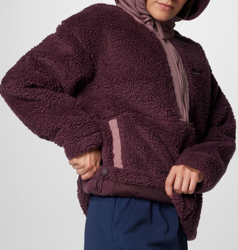 Women's Boundless Discovery Hooded Sherpa Fleece Jacket, Color: Moonvista, Fig, image 6