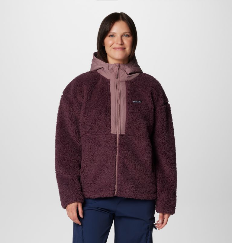 Women s Boundless Discovery Hooded Sherpa Fleece Jacket