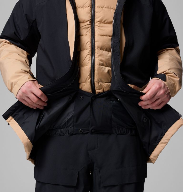 Men's Winter District II Interchange Jacket, Color: Canoe, Black, image 9