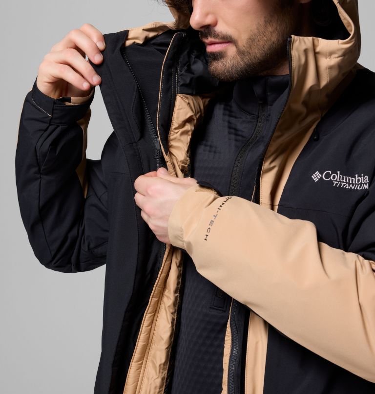 Men's Winter District II Interchange Jacket, Color: Canoe, Black, image 10