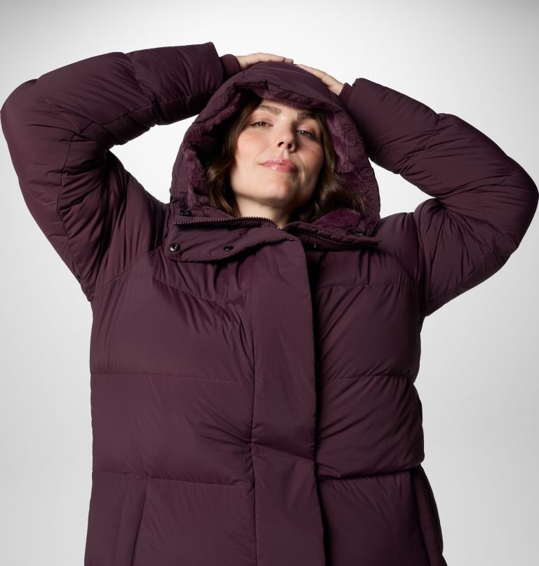 Women's Boundless Days Long Down Jacket - Plus Size, Color: Moonvista, image 5
