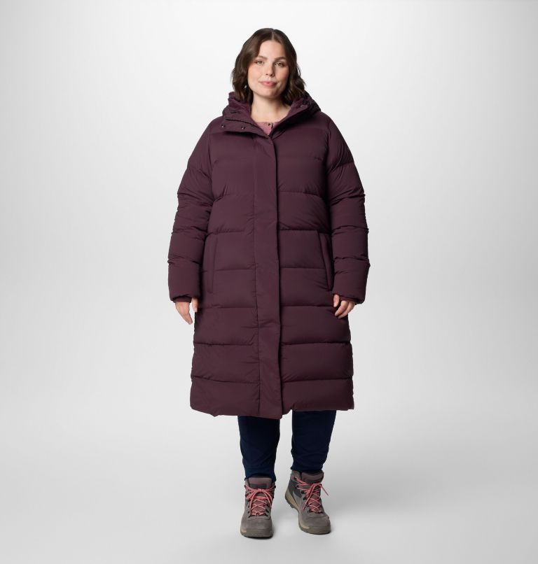 Women's Boundless Days Long Down Jacket - Plus Size, Color: Moonvista, image 1