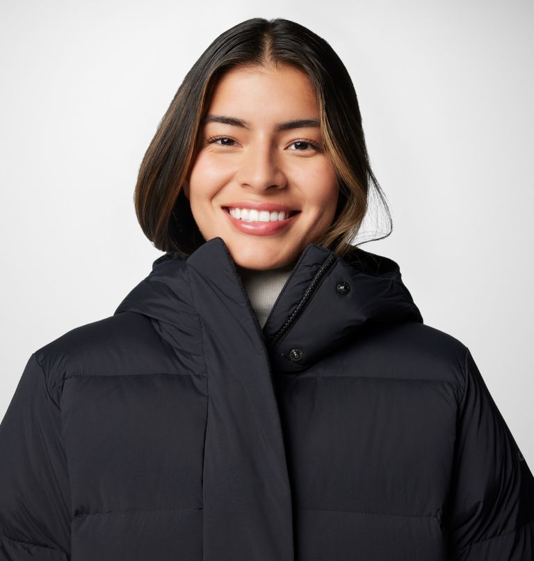 Women's Boundless Days Long Down Hooded Jacket, Color: Black, image 5