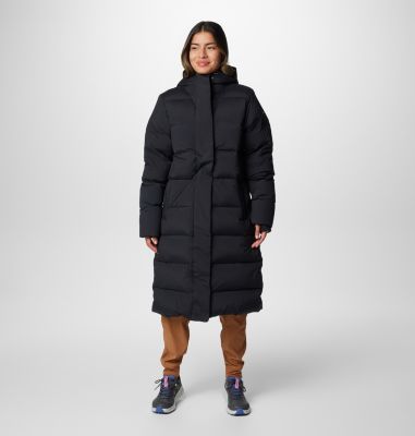 Women's Boundless Days Long Down Hooded Jacket, Color: Black, image 1