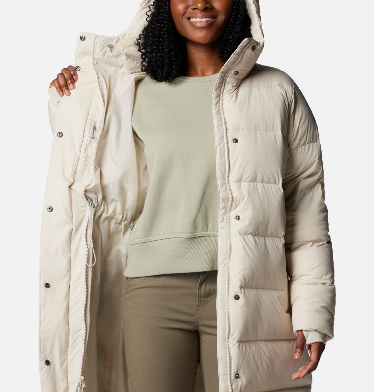 Women's Boundless Days Long Down Hooded Jacket, Color: Dark Stone, image 5