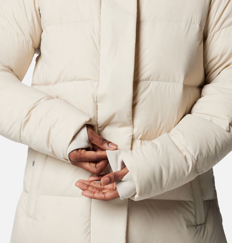 Women's Boundless Days Long Down Hooded Jacket, Color: Dark Stone, image 6