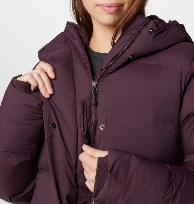 Chaqueta de plumón larga con capucha Boundless Days para mujer, Color: Moonvista, image 7