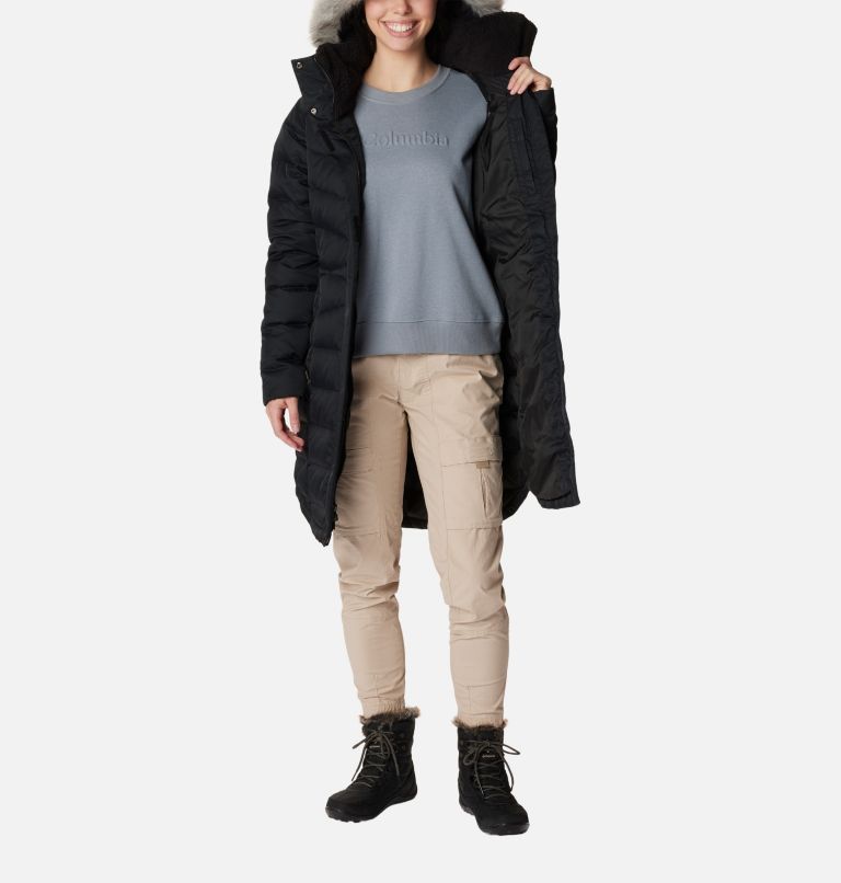 Chaqueta de plumón de largo medio Belle Isle para mujer, Color: Black, image 5