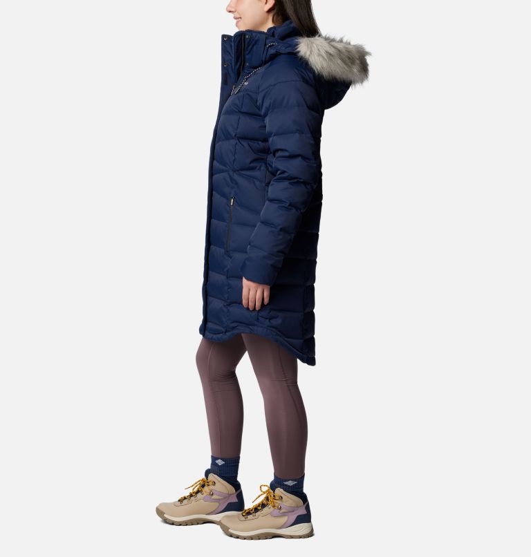 Women's Belle Isle Mid Down Jacket, Color: Collegiate Navy, image 3