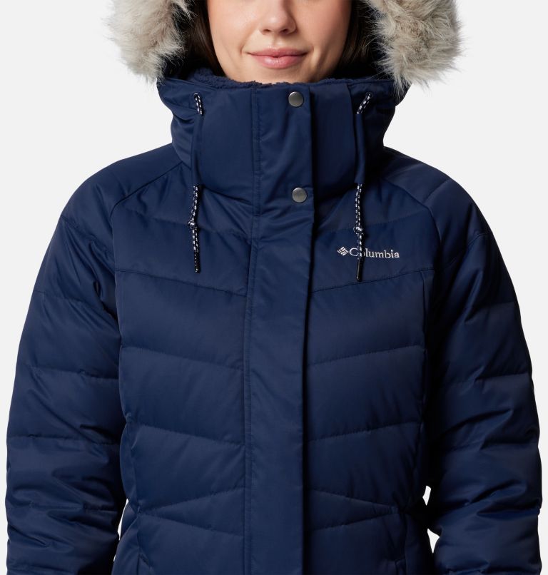 Women's Belle Isle Mid Down Jacket, Color: Collegiate Navy, image 4