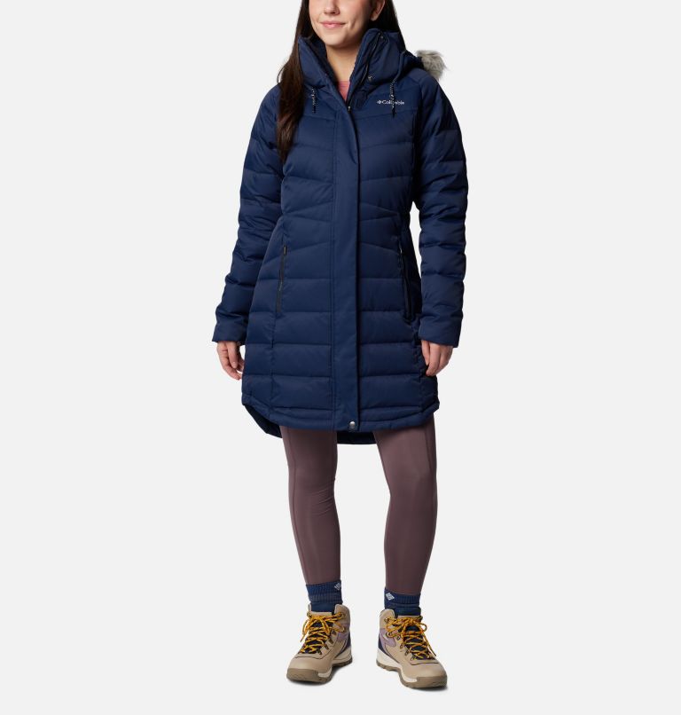 Women's Belle Isle Mid Down Jacket, Color: Collegiate Navy, image 1