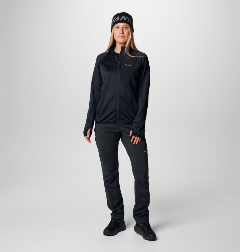 Women's Triple Canyon Grid Fleece Full Zip Jacket, Color: Black, image 3