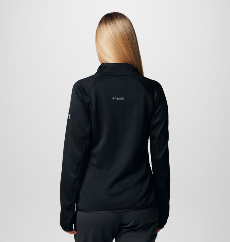 Women's Triple Canyon Grid Fleece Full Zip Jacket, Color: Black, image 2