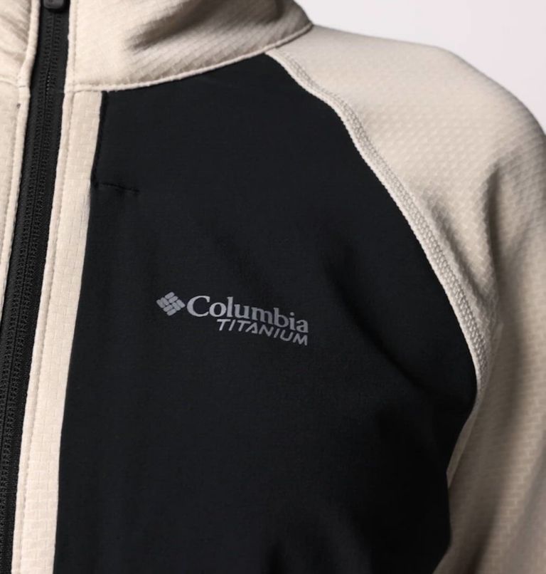 Women's Triple Canyon Grid Fleece Full Zip Jacket, Color: Dark Stone Heather, Black